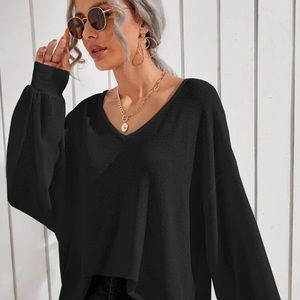 SHEIN shoulder lantern long sleeve